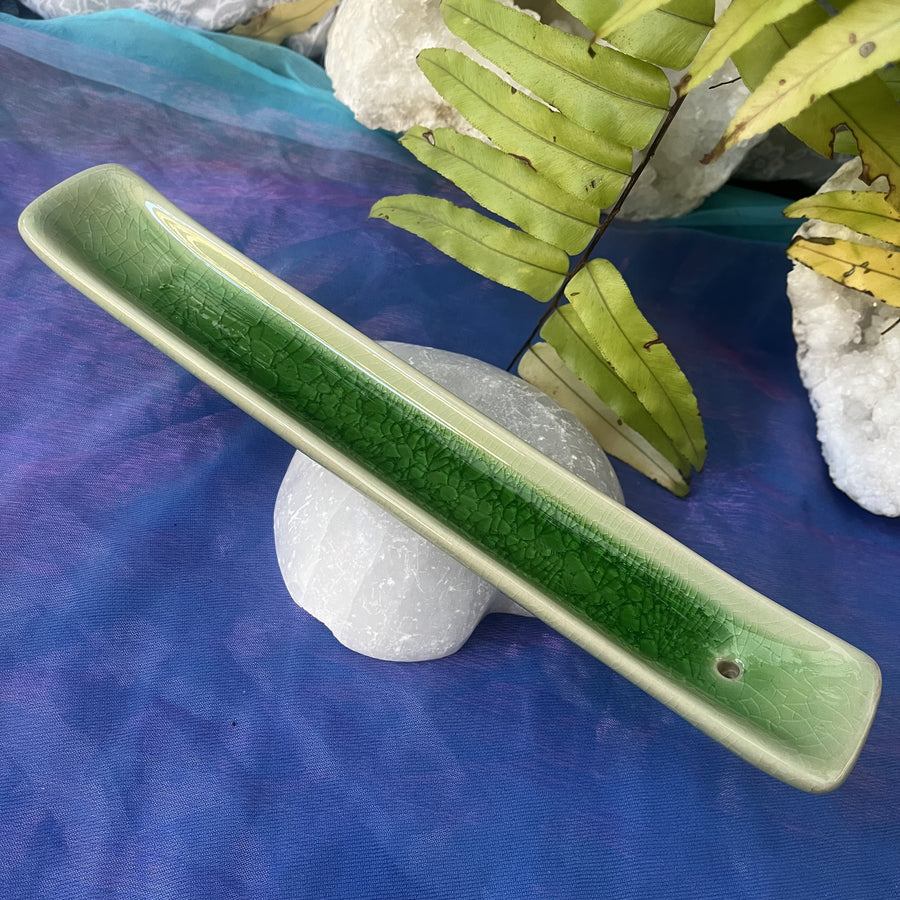 Incense Holder Boat Emerald Medium | Carpe Diem With Remi
