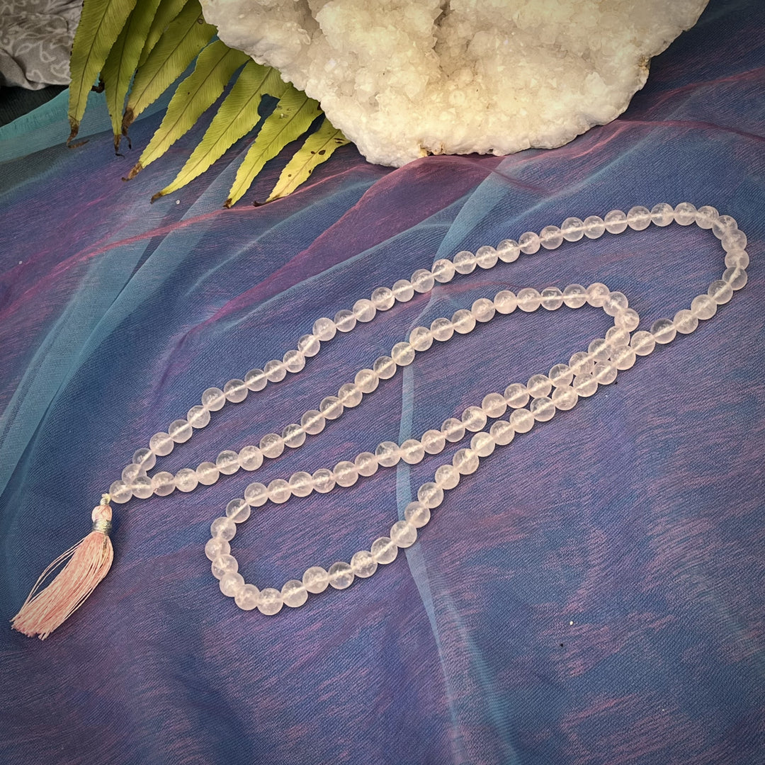 Mala Bead Rose Quartz 7mm Beads | Carpe Diem with Remi