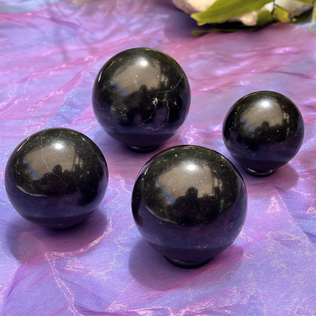 Sphere Black Basalt Madagascar