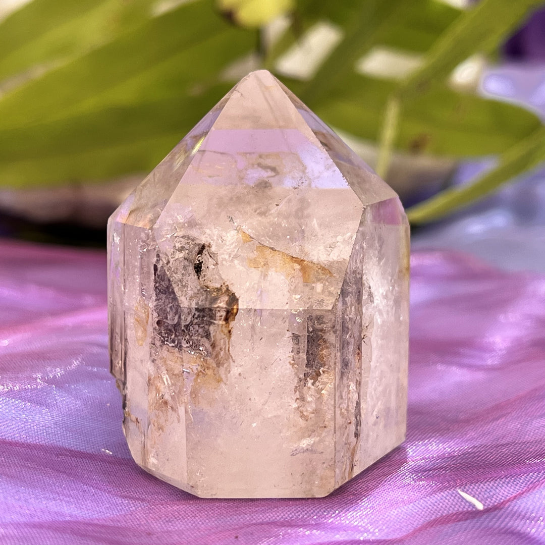Point Smoky Quartz Phantom Lightbeams Congo 4.7 cm
