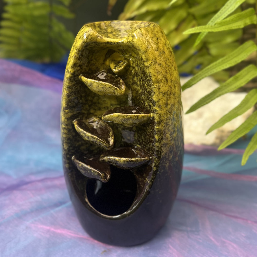 Backflow Burner Ceramic Yellow Large | Carpe Diem with Remi