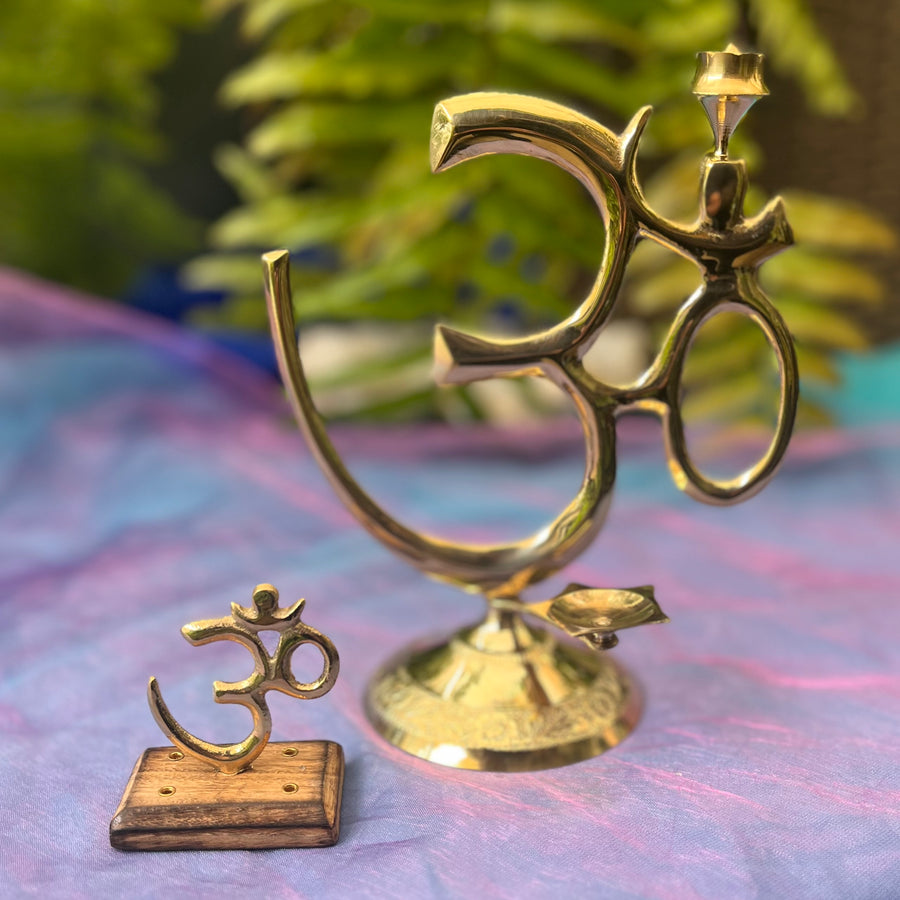 Om Brass Incense Holder Statue | Carpe Diem with Remi