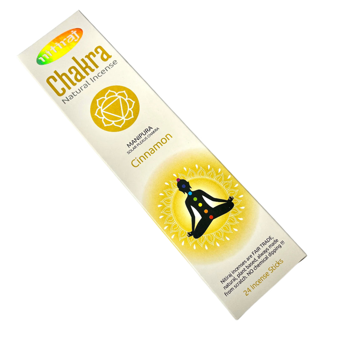 Nitiraj Solar Plexus Chakra Cinnamon Incense 25g