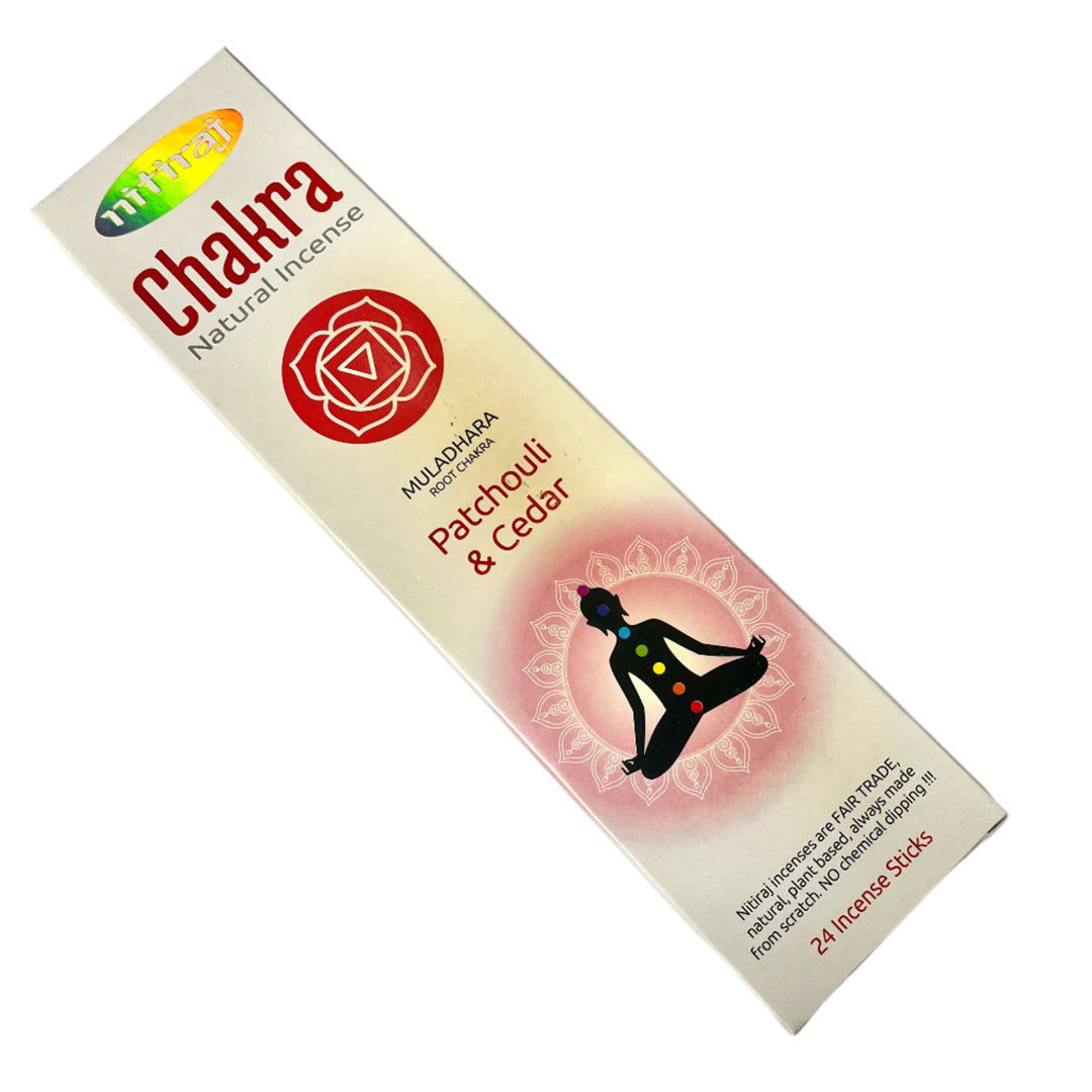 Nitiraj Root Chakra Patchouli and Cedar Incense 25g