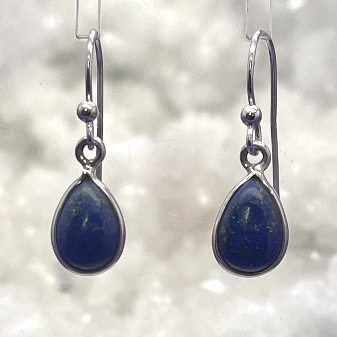 Earrings Lapis Lazuli Teardrop 2.6 cm
