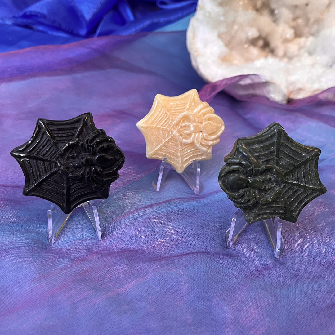 Spiderweb and Spider on Stand | Carpe Diem with Remi