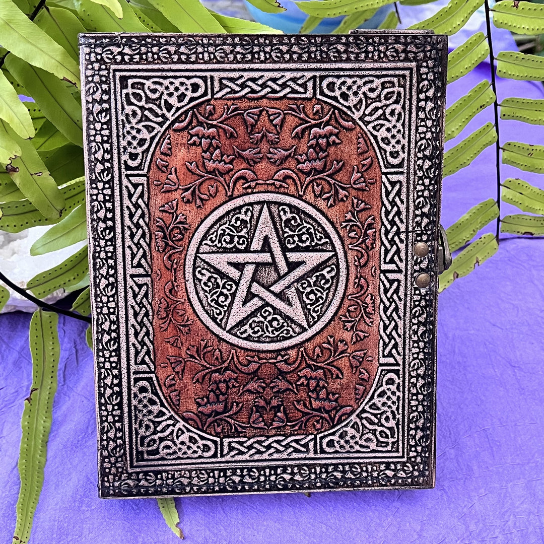 Journal Pentagram Handmade Paper Antique 15x20 cm