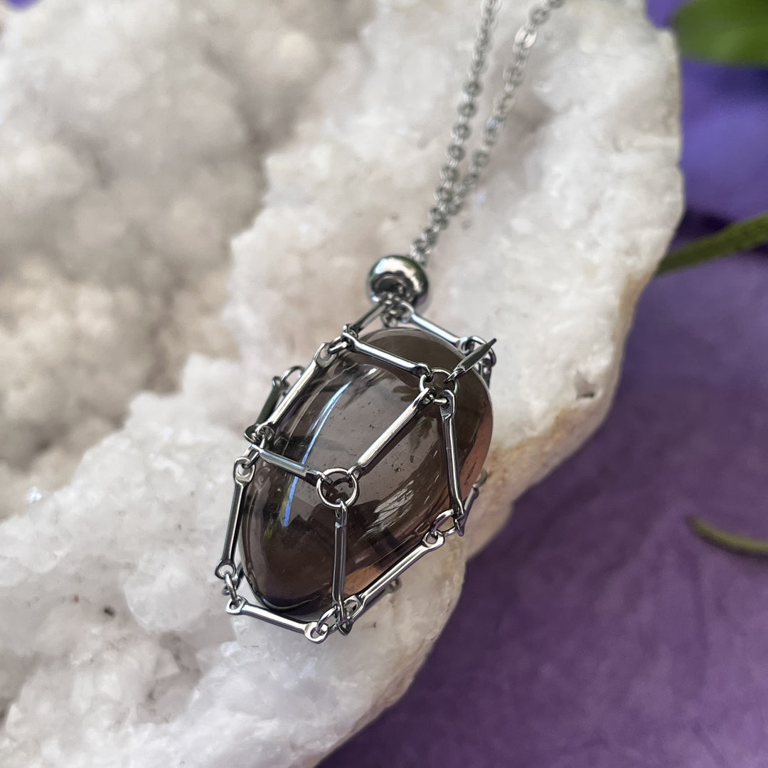 Necklace Cage for Crystal Stainless Steel