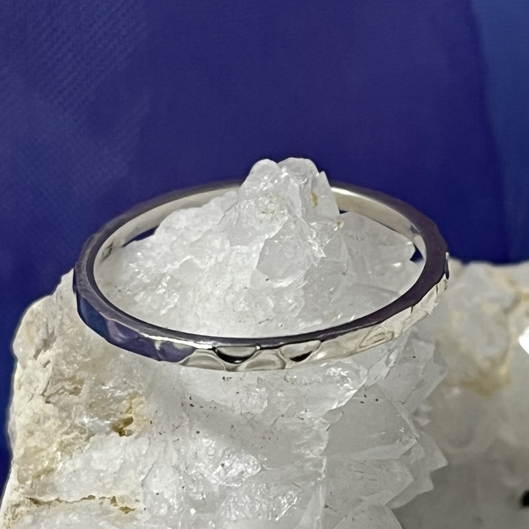 Ring Patterned Silver
