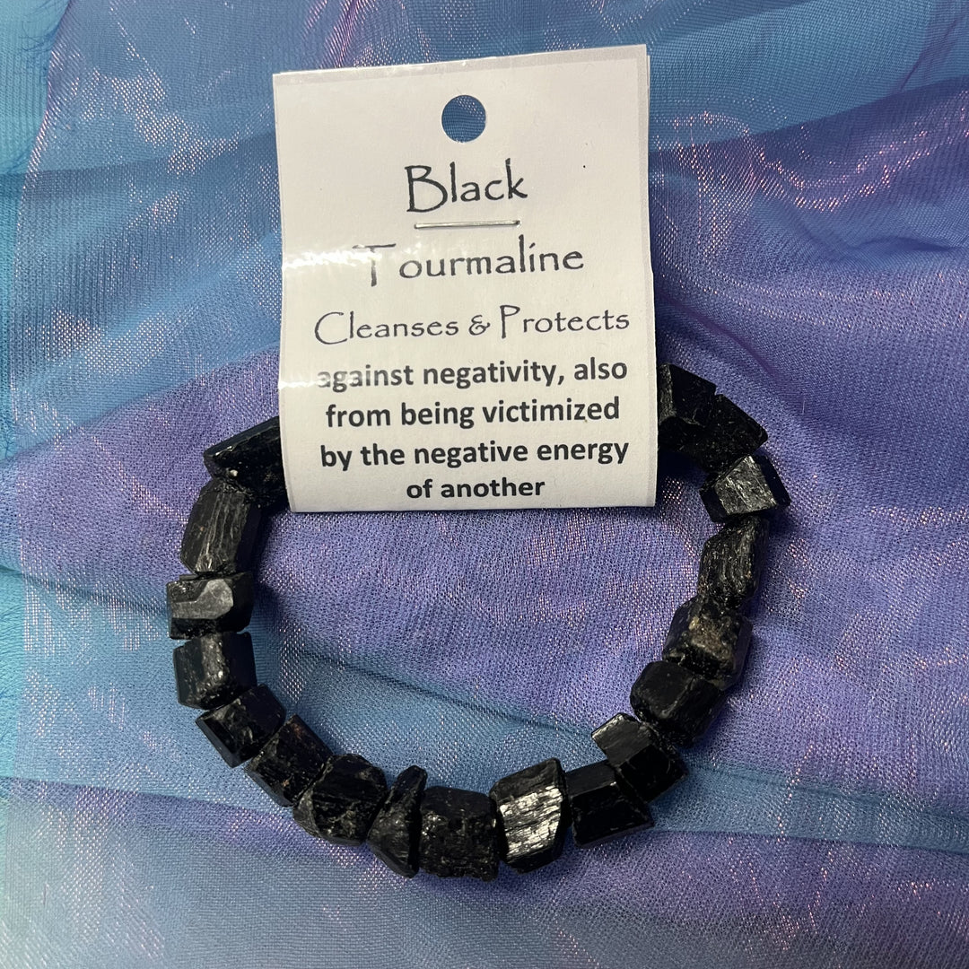 Bracelet Black Tourmaline Nuggets