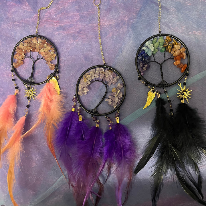 Dreamcatcher Tree of Life Chip Feathers 7 cm | Carpe Diem With Remi