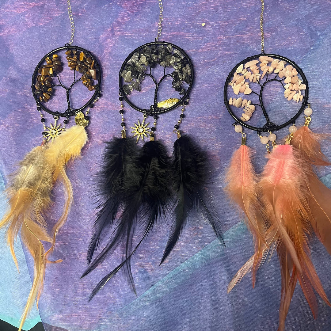 Dreamcatcher Tree of Life Chip Feathers 7 cm | Carpe Diem With Remi