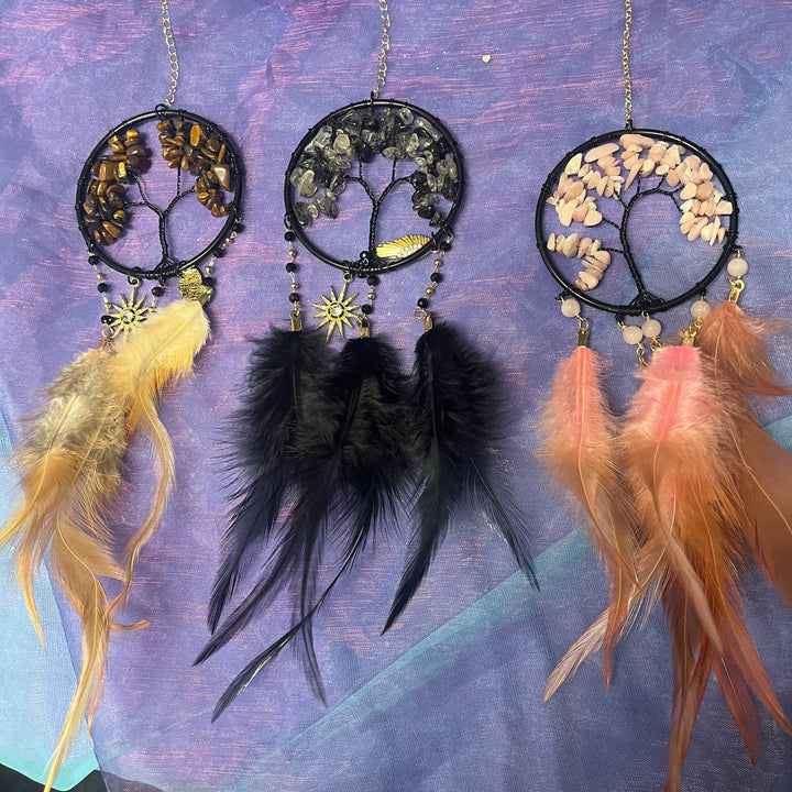 Dreamcatcher Tree of Life Chip Feathers 7 cm | Carpe Diem With Remi
