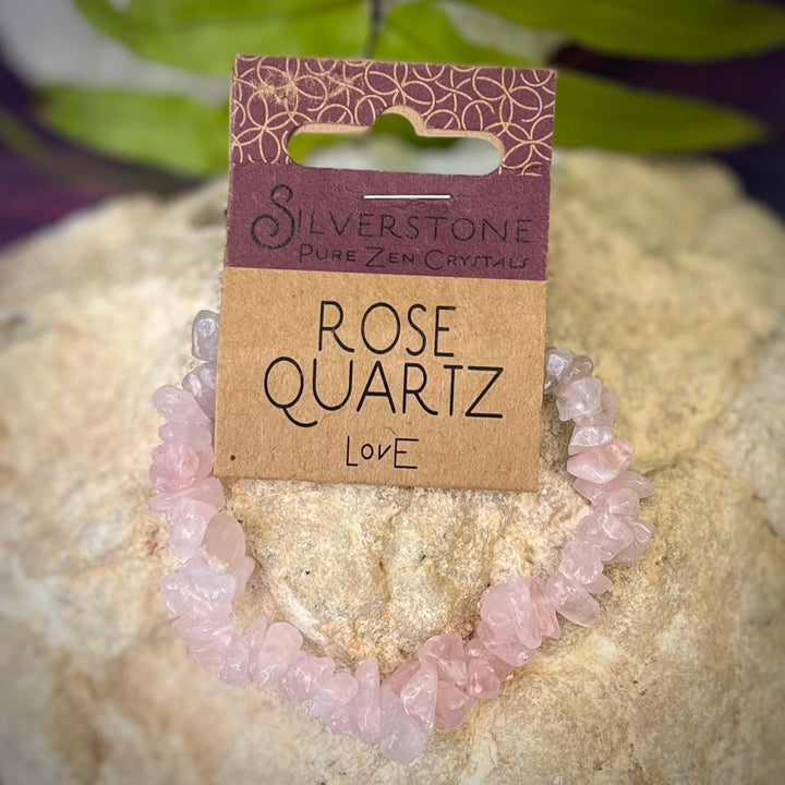 Bracelet Rose Quartz Chip