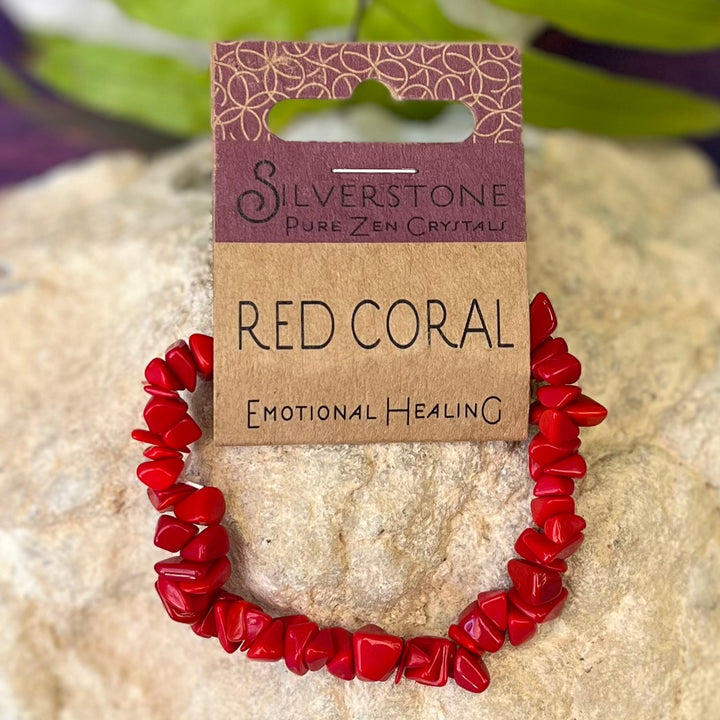 Bracelet Red Coral Chip