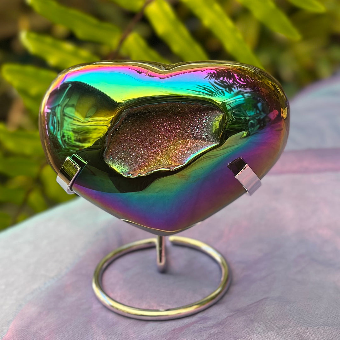 Heart Druzy Rainbow Aura | Carpe Diem with Remi