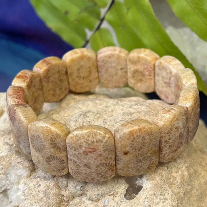 Bracelet Coral Jasper Wide | Carpe Diem With Remi