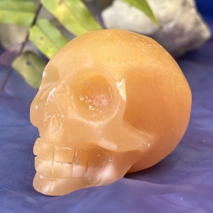 Skull Yellow Calcite Special Price