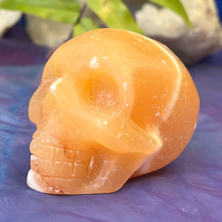 Skull Yellow Calcite Special Price