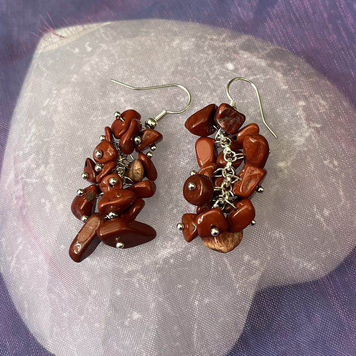 Earrings Chip Cluster Sterling Silver