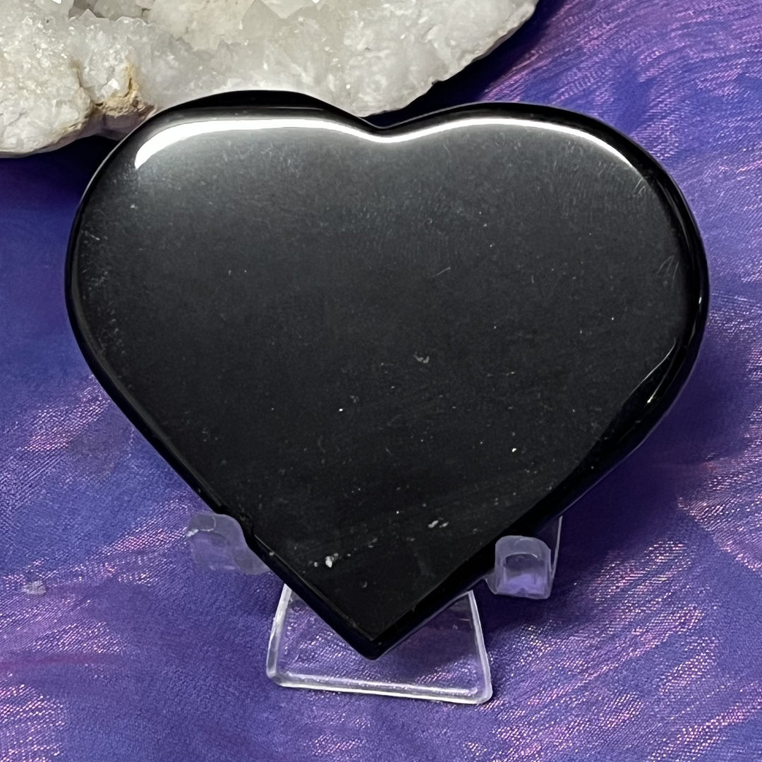 Heart Black Obsidian Midnight Lace | Carpe Diem with Re
