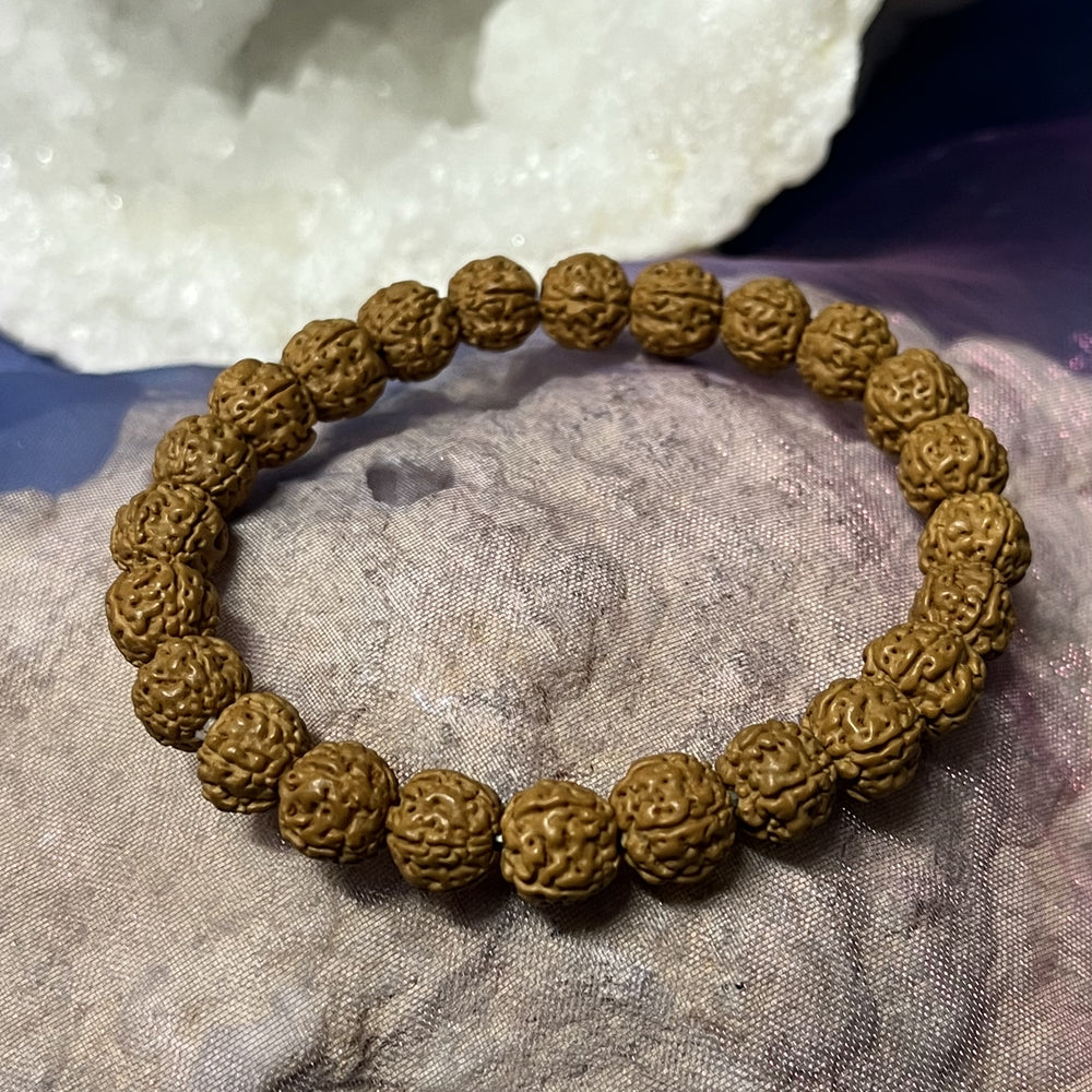 Mala Beads Rudraksha Beads and Bracelet Om | Carpe Diem With Remi