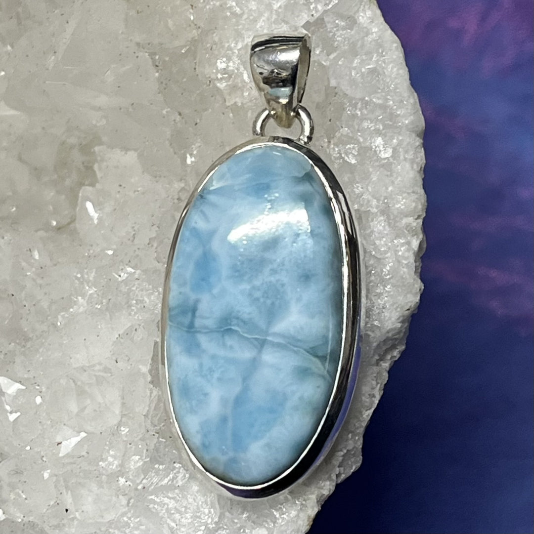 Pendant Larimar Oval 4.5 cm