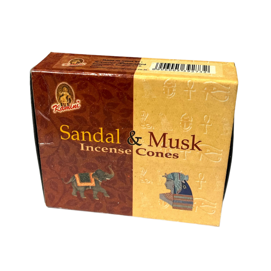 Kamini Sandal and Musk Incense Cones