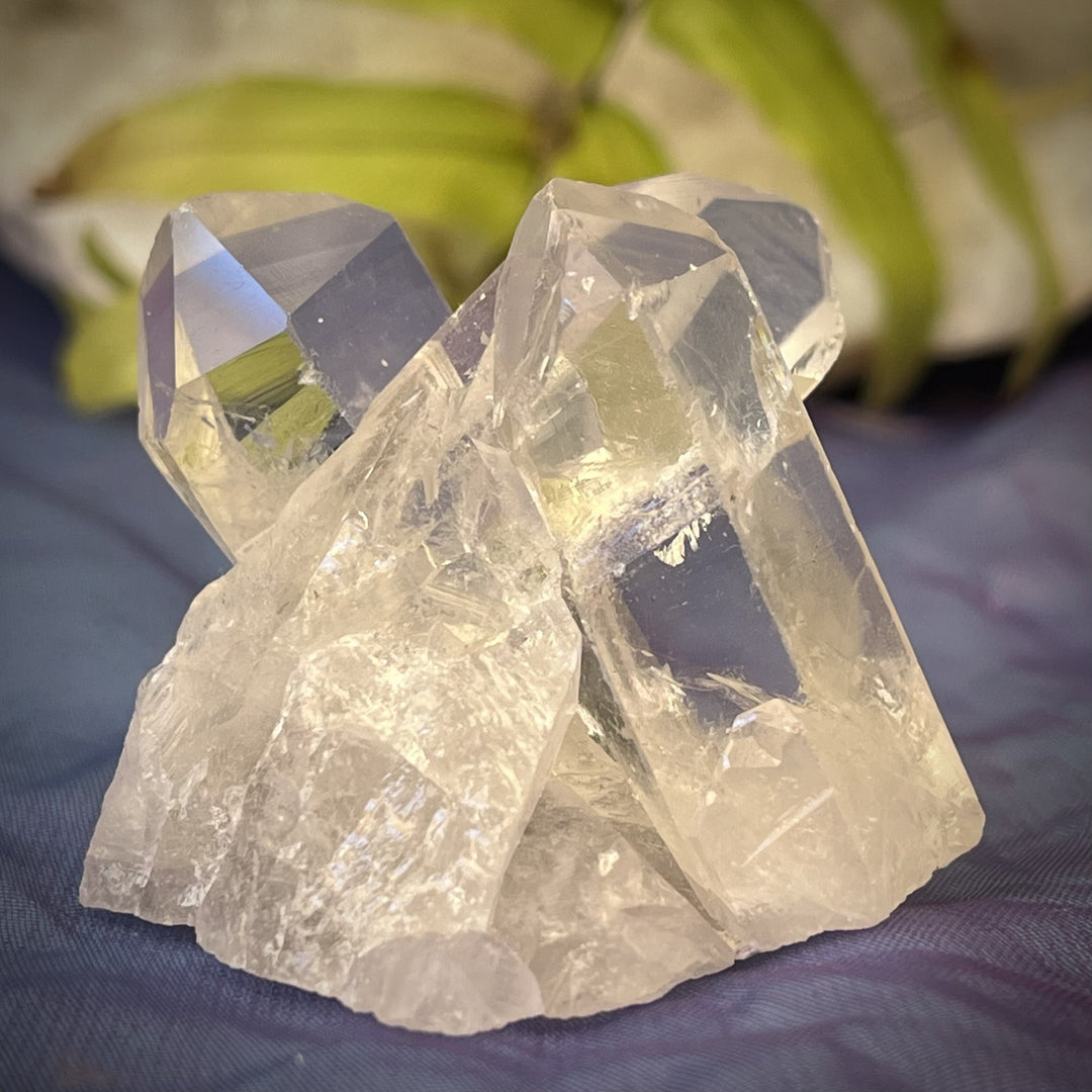 Cluster Clear Quartz Triple Point 4.0 cm
