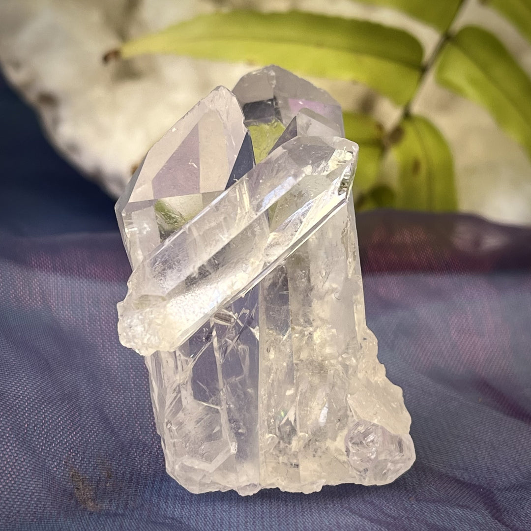 Cluster Clear Quartz Triple Point 4.90 cm