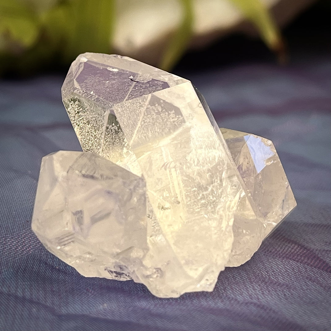 Cluster Clear Quartz Triple Points 3.5 cm