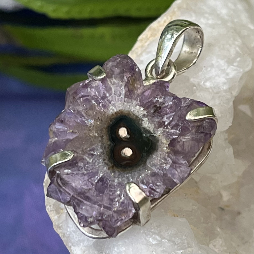 Pendant Amethyst Stalactite Slice 4.0 cm