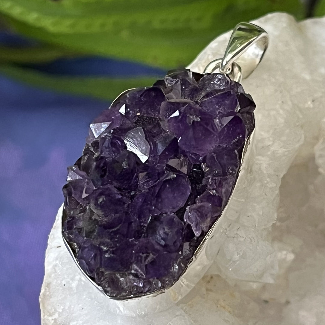 Pendant Amethyst Cluster 4.5 cm