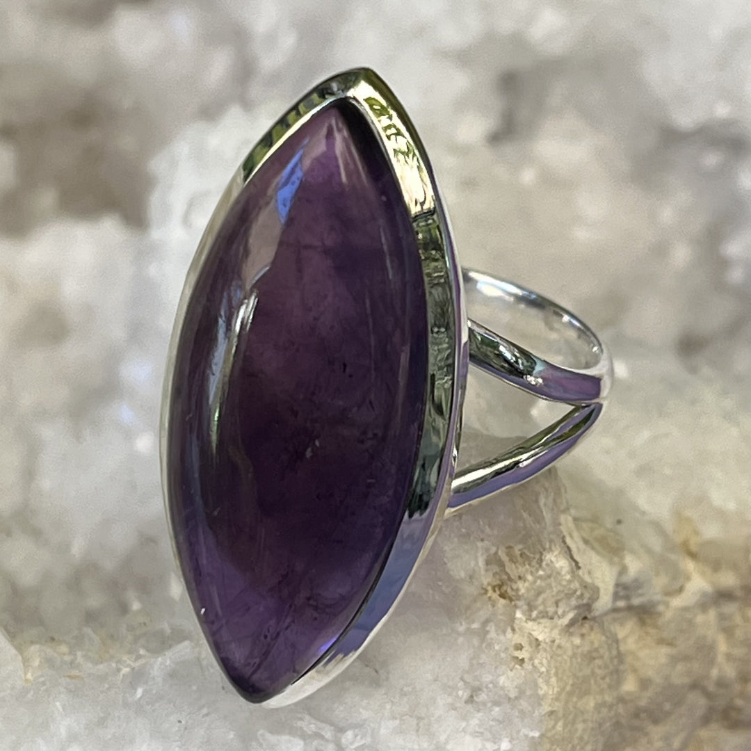Ring Amethyst Marquise 3.1 cm