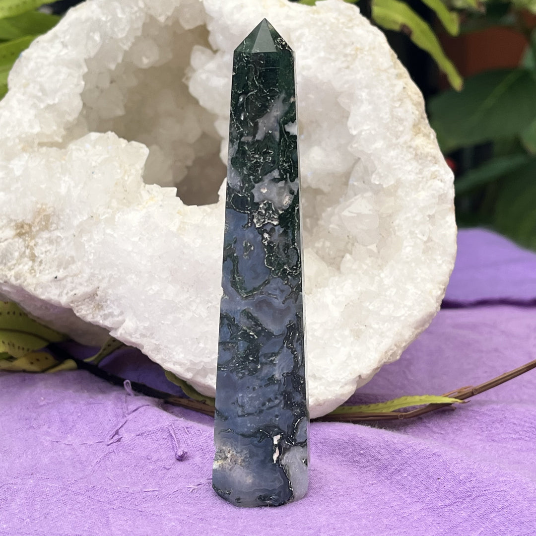 Point Moss Agate 11.4 cm