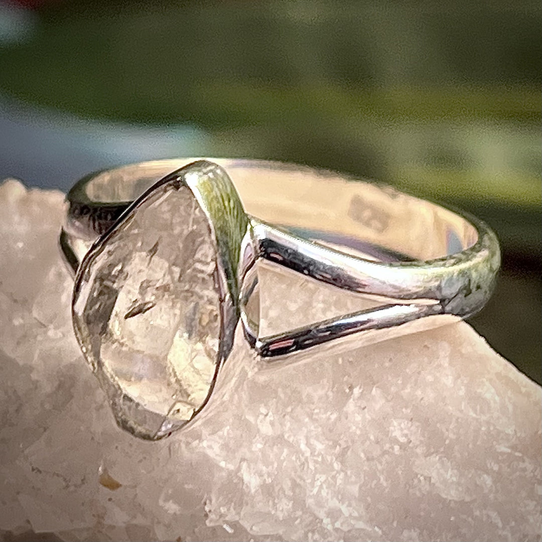 Ring Herkimer Diamond 1.2 cm