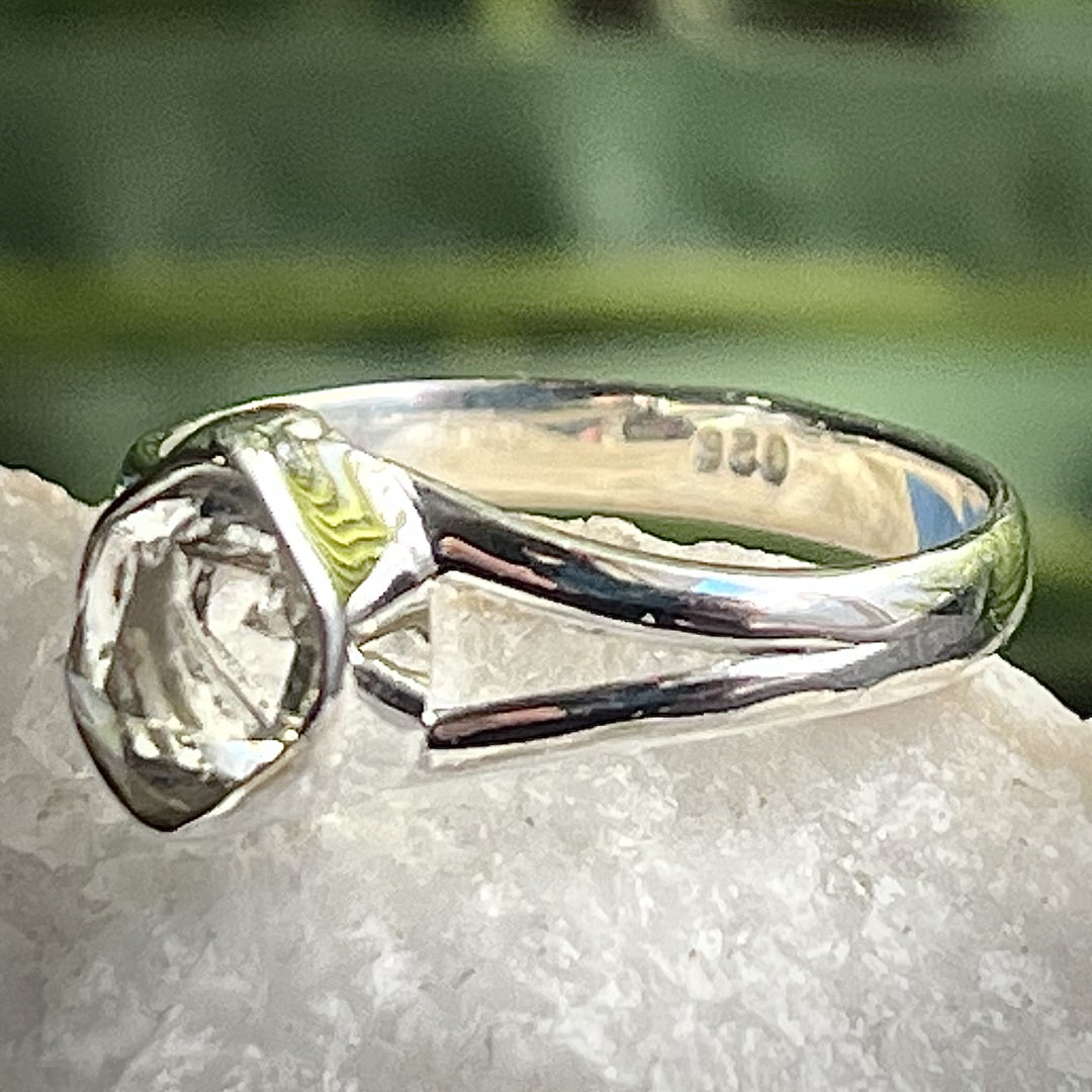 Ring Herkimer Diamond 0.6 cm