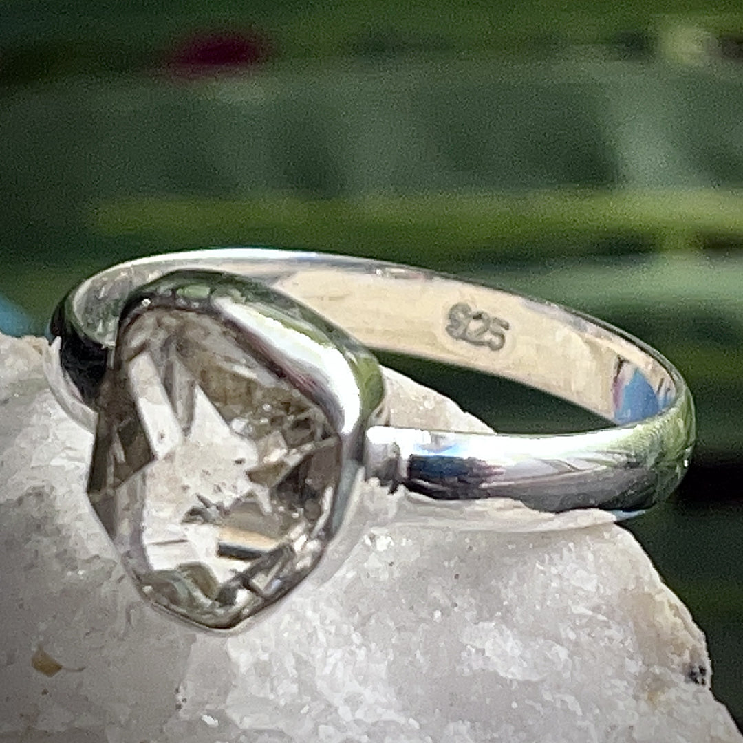 Ring Herkimer Diamond 1 cm