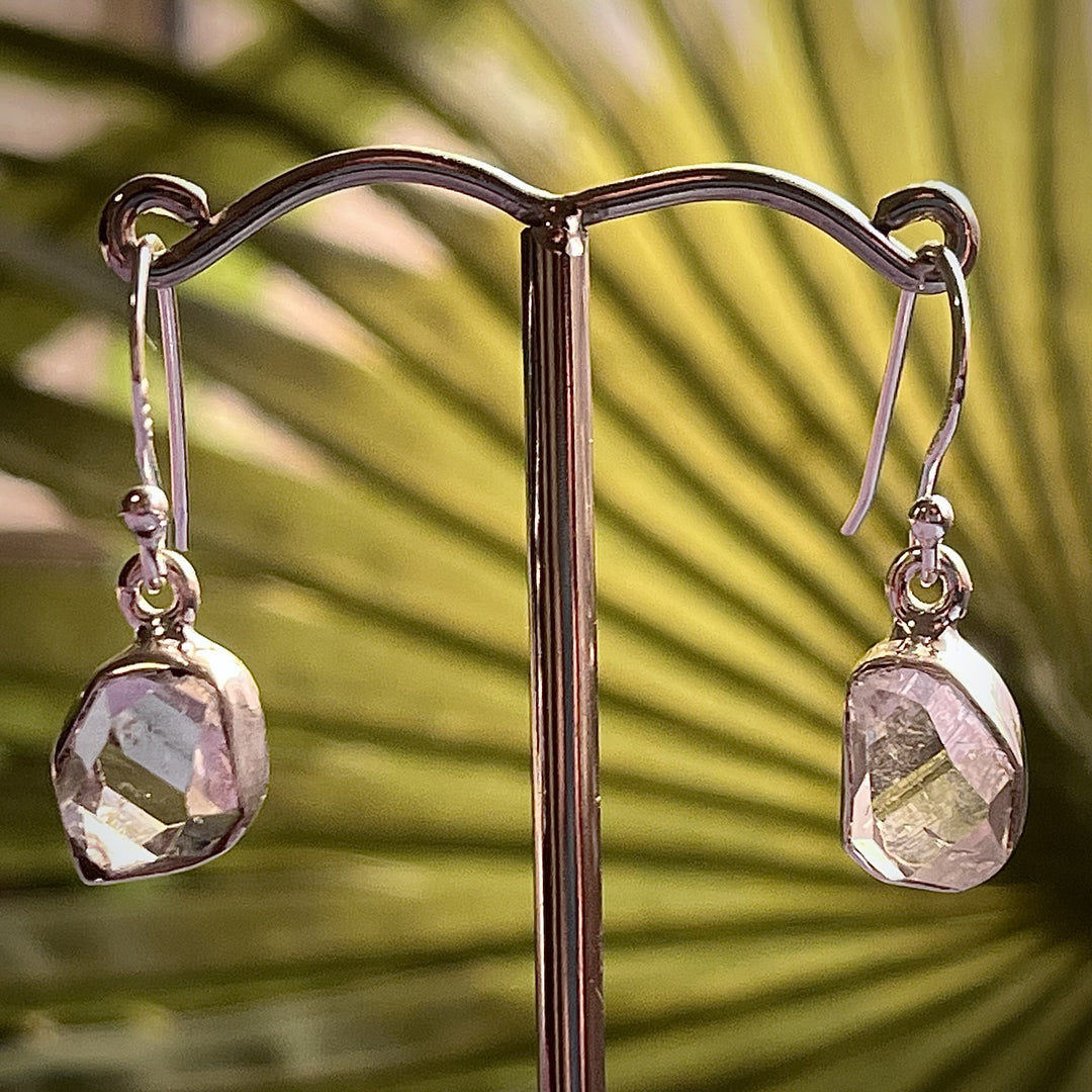 Earrings Herkimer Diamond 2.5 cm