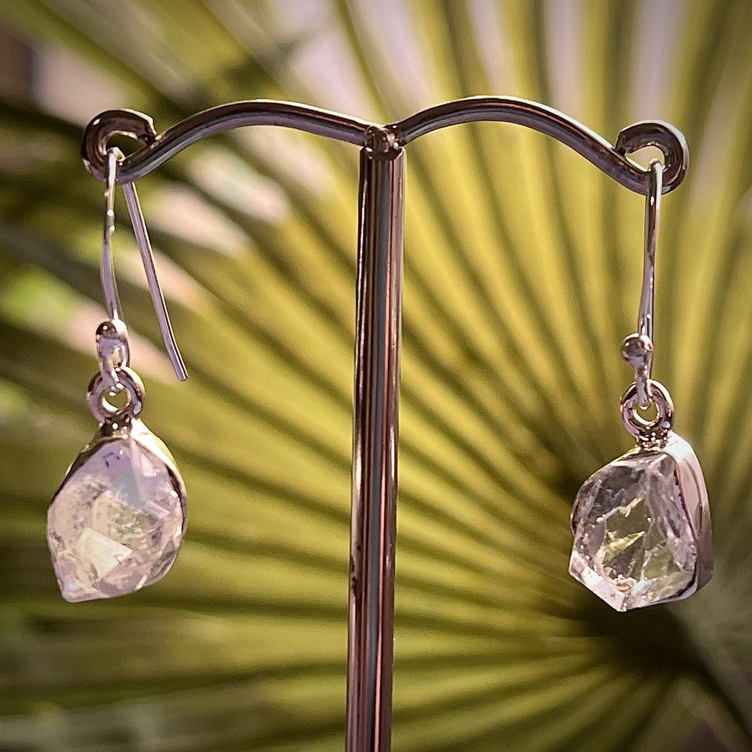Earrings Herkimer Diamond 2.6 cm