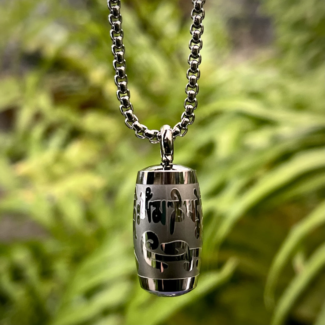 Necklace Vial Om