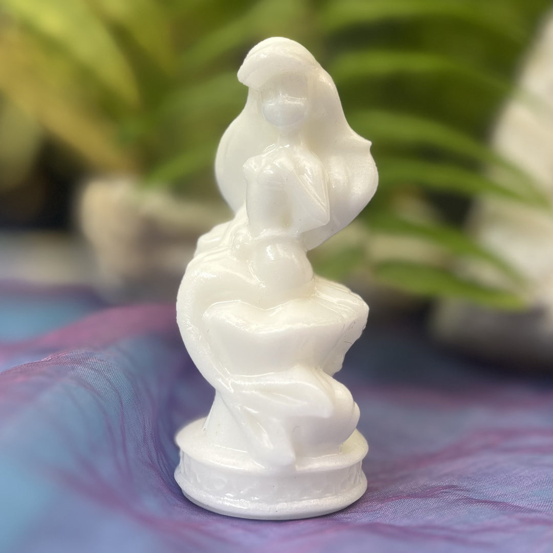 Mermaid White Jade 10.3 cm