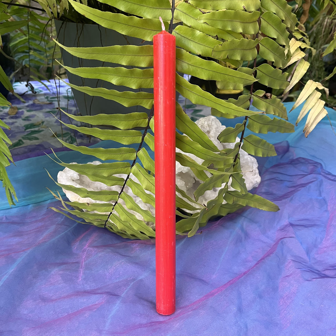 Candle Tall Taper Red 12 Inch - Instore Only