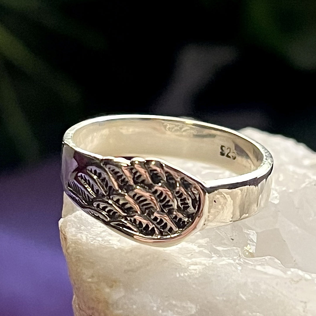 Ring Angel Wing Symbol Sterling Silver