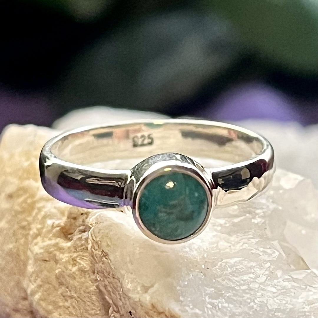 Ring Turquoise Round 0.5 cm