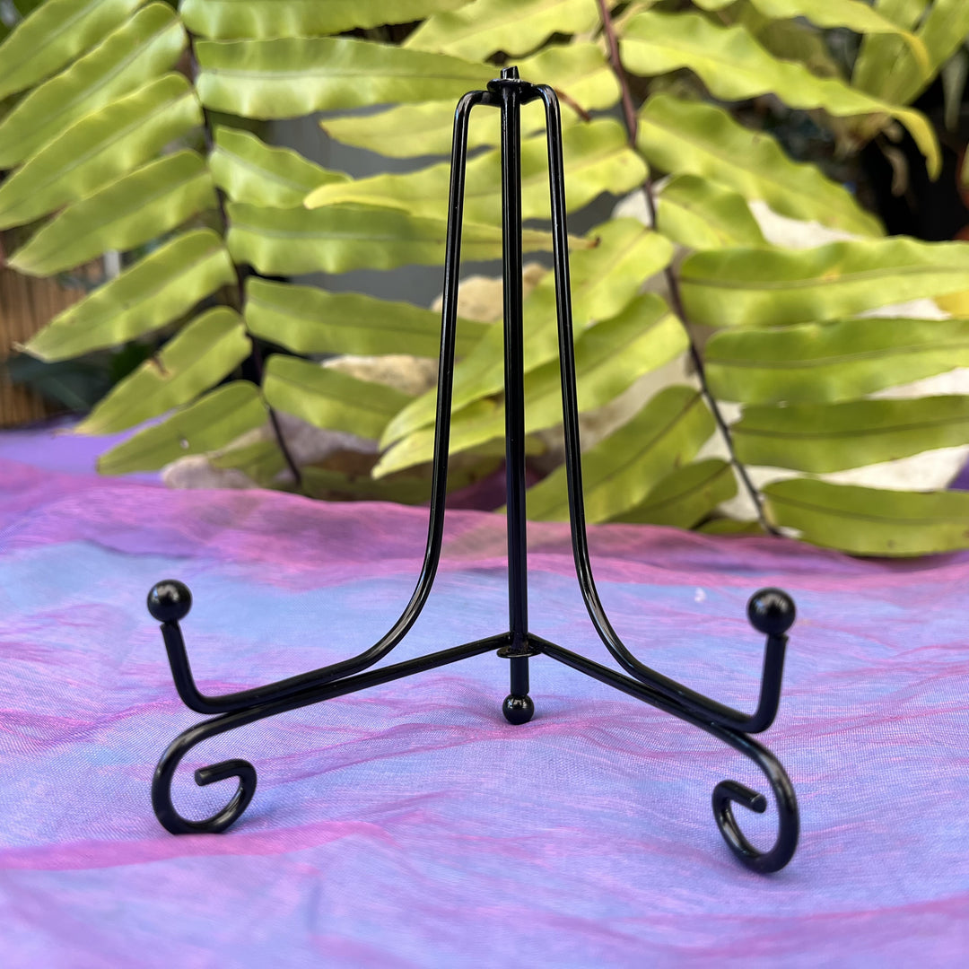 Display Stand Black Metal Easel Style