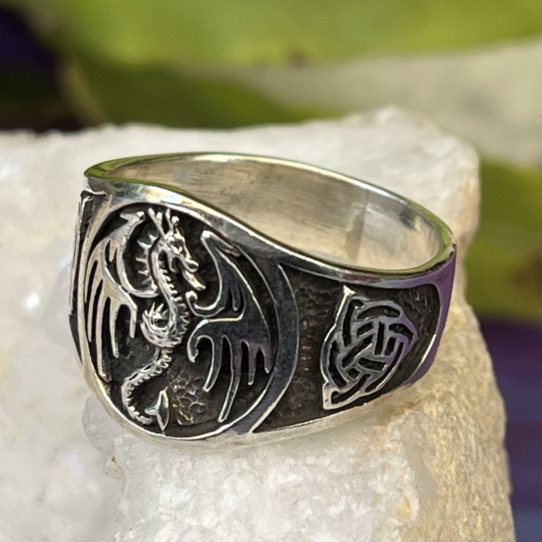 Ring Dragon Celtic Knotwork