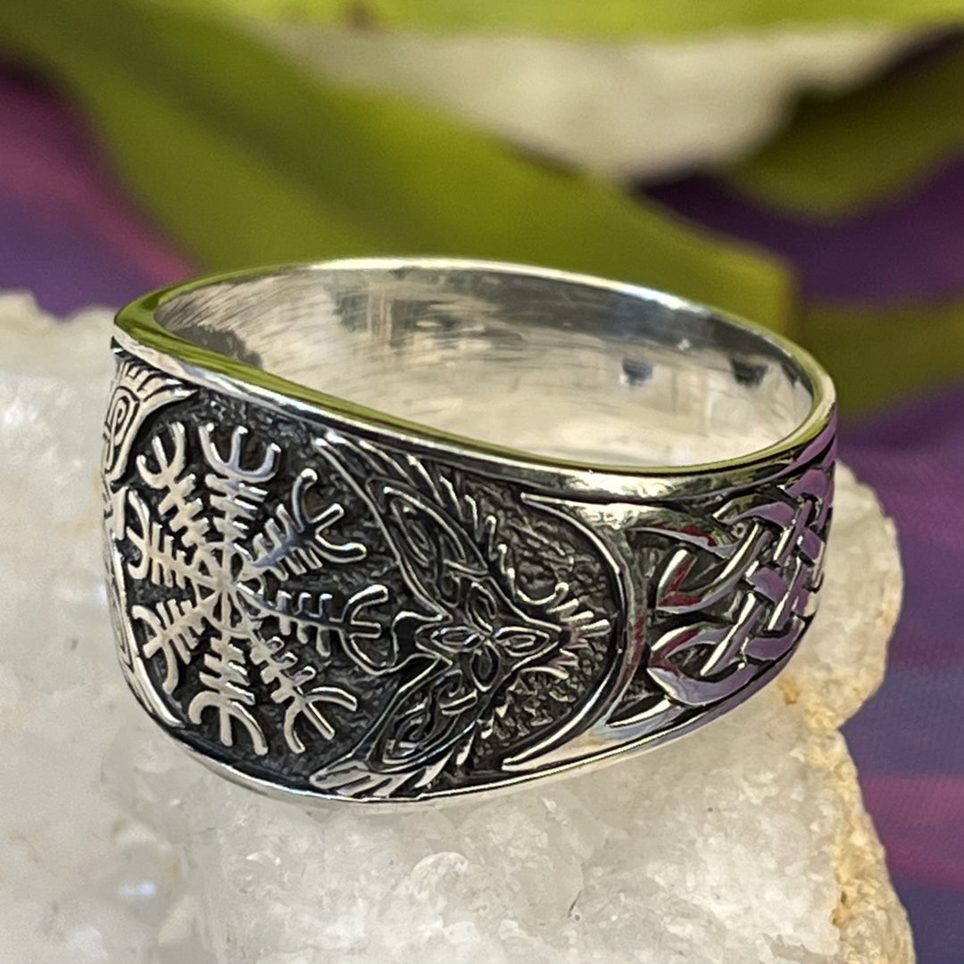 Ring Vegvisir Viking Compass