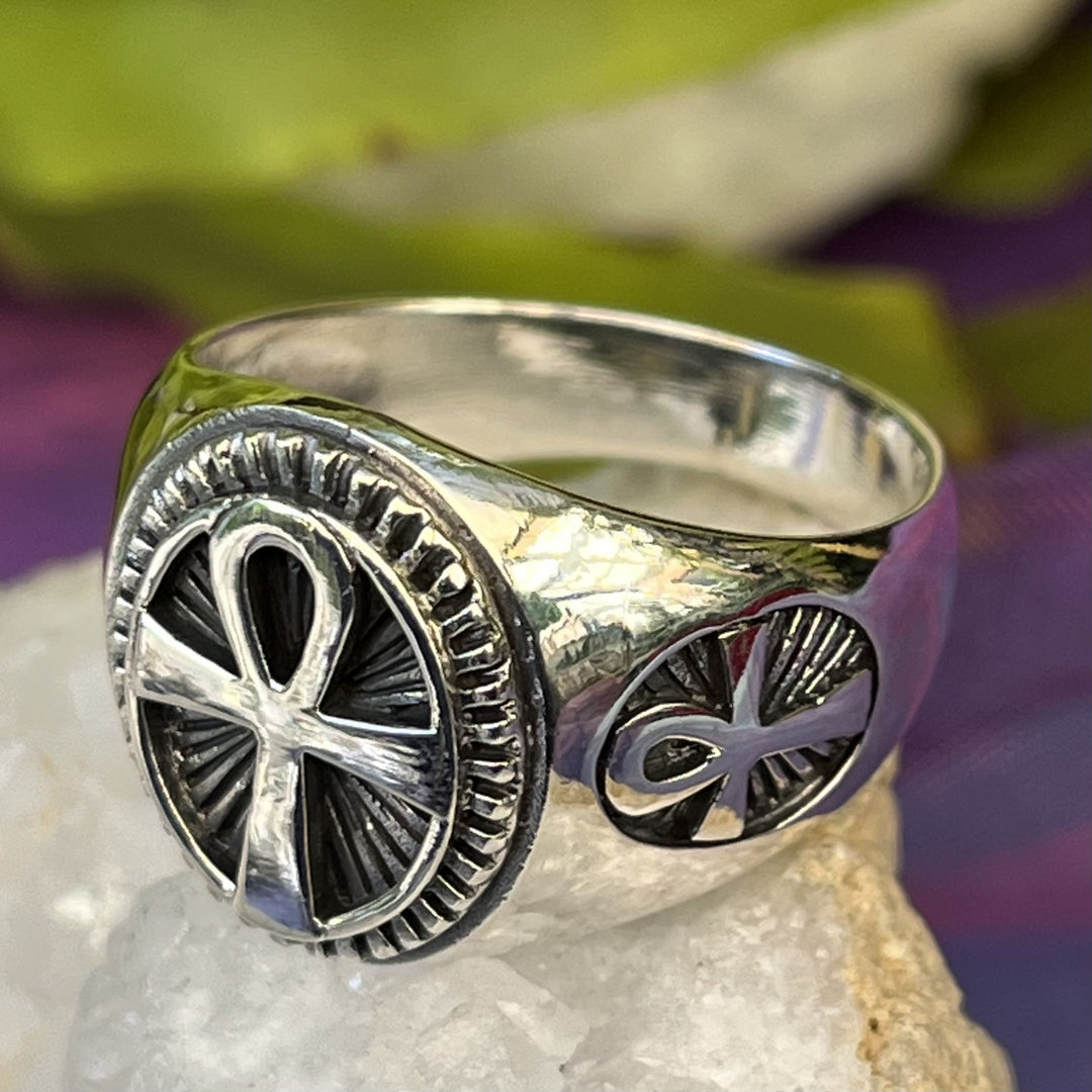 Ring Ankh Egyptian Sterling Silver