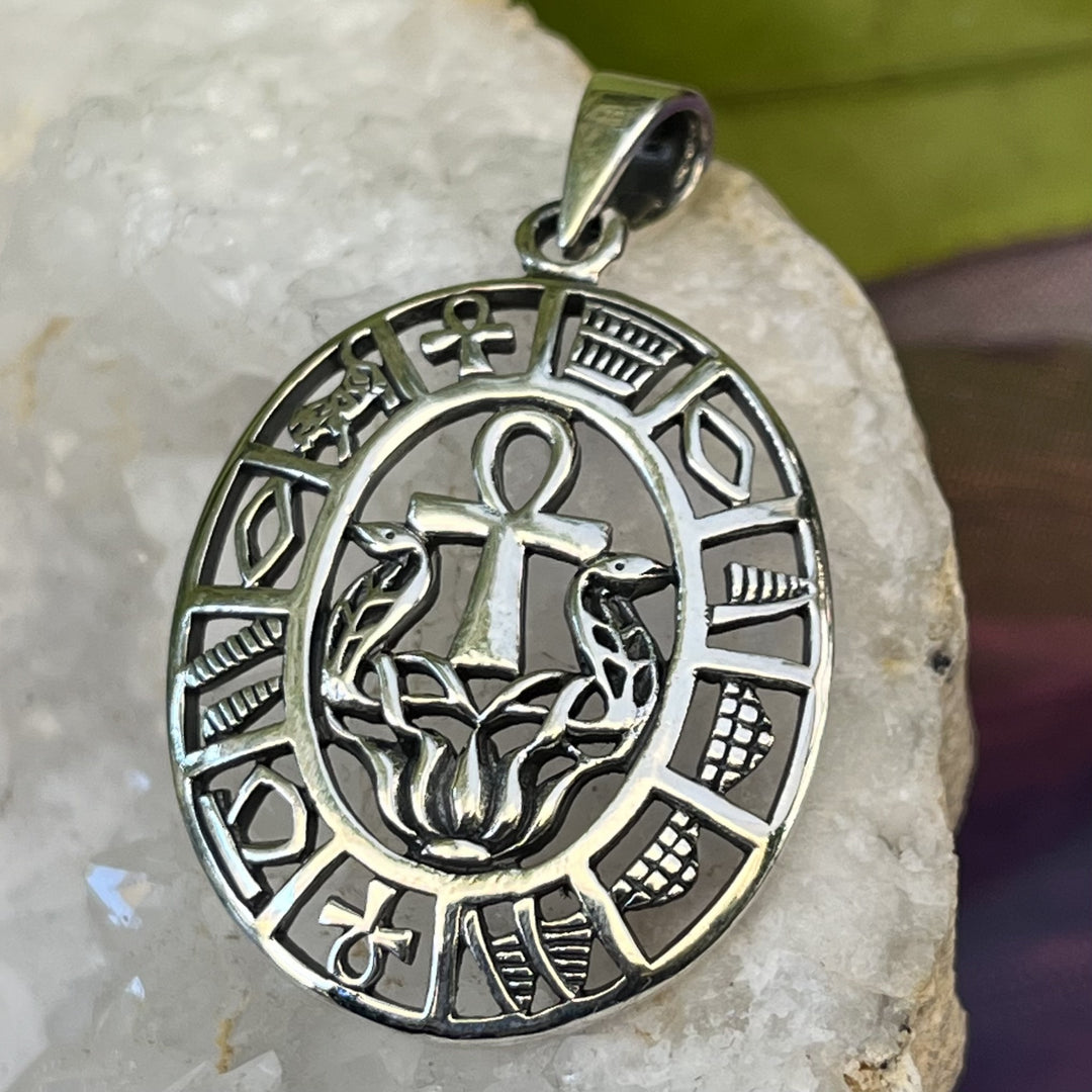 Pendant Ankh and Symbols 3.9 cm